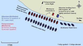 The Peloponnesian War in the Aegean 412408 BC and the battle of Kyzikos 410 BC [upl. by Remlap]