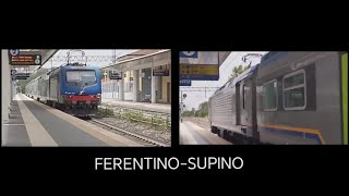 Treni regionali Vivalto a FerentinoSupino [upl. by Rizika]