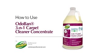 How to Use OdoBan® 3n1 Carpet Cleaner Concentrate [upl. by Eimarrej437]