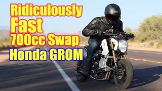 The 700CC Honda Grom FIRST RIDE [upl. by Llibyc]