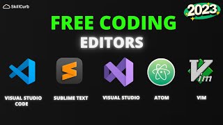 Free Top 5 Coding Editors for windows and mac users in 2023 [upl. by On161]