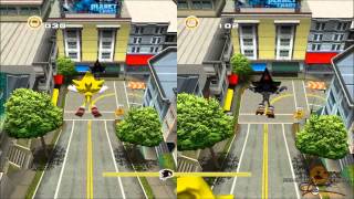 Sonic Adventure 2 HD  Split Screen  City Escape [upl. by Trenna]