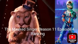 The Masked Singer Season 11 Episode 4 Performance Ranking [upl. by Calmas]