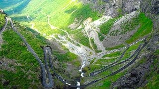 Trollstigen Norway famous serpetine mountain road Der Trollstigen in Norwegen [upl. by Enilrae929]