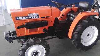 Minitractor Hinomoto 4x4 con cultivador y tercer punto [upl. by Yeca]