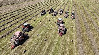 The Crew and Equipment Behind a 240000 Bale Hay Farm [upl. by Adnoval857]