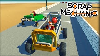 ПОСТРОЙКА АВТО И ЭПИЧНАЯ ГОНКА Scrap Mechanic [upl. by Ekard]