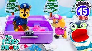 Fizzy Has Winter Fun With Paw Patrol Trolls Band Together amp Rudolph  Fun Compilation For Kids [upl. by Aierb]