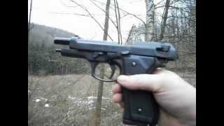 TEST PISTOLET A BLANC BRUNI 92F 9MM PAK [upl. by Lewison]