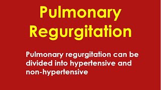 Pulmonary Regurgitation [upl. by Yrnehnhoj291]