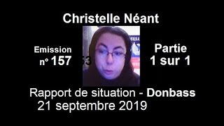 Christelle Néant Donbass SitRep n°157  21 sept 2019 [upl. by Temirf]