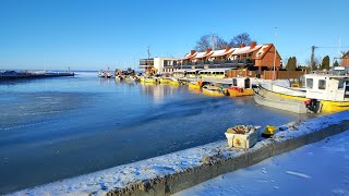 Frombork Przebudowa portu rybackiego zobacz najnowsze wideo frombork  9 stycznia 2024 [upl. by Favian]