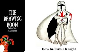 How to Draw a Knight step by step [upl. by Ramsey33]