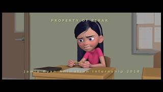 Jamie Ryan  Pixar Animation Internship Reel 2018  3D Animation Internships [upl. by Koser]