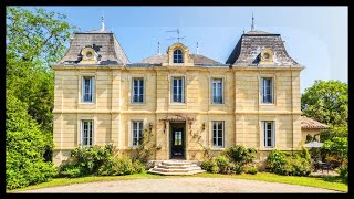 Exquisite French Chateau Gironde Aquitaine France [upl. by Eilojne]