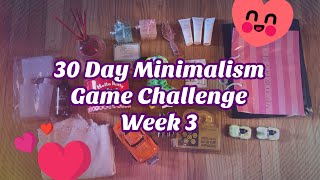 Hoarders Heart 30 Day Minimalism Game Challenge aka “Hoarder Detox” Week 3 [upl. by Yssis]