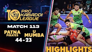 Pirates Run Circles Around U Mumba in Kolkata  PKL 10 Highlights Match 113 [upl. by Sundin695]