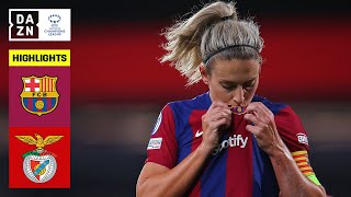 HIGHLIGHTS  Barcelona vs Benfica UEFA Womens Champions League 202324 [upl. by Lemcke573]