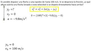 Física  Caída libre  Ejemplo 4 [upl. by Abisha]