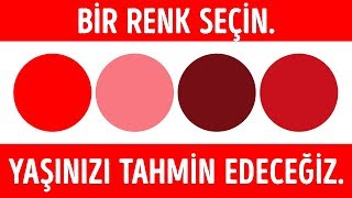 ZİHİNSEL YAŞINIZI ORTAYA ÇIKARACAK BİR RENK TESTİ [upl. by Aelat]