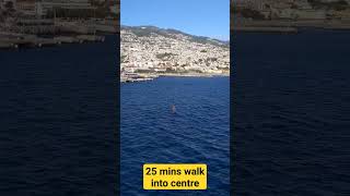 Funchal Bay from a Cruise Ship  Madeira Portugal shorts [upl. by Tamiko]