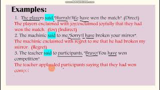 Exclamatory Narration Part 2  Direct Indirect Speech  Change of Voice  Narration Rules Class 10th [upl. by Barris]