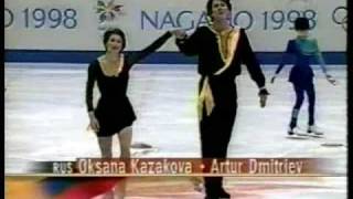 1998 Nagano Olympics Pairs FS  Oksana Kazakova  Artur Dmitriev [upl. by Gnen]