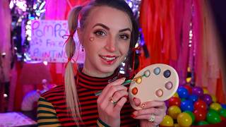 ASMR  PomPom Does Your Face Paint amp Clown Makeover [upl. by Roht]