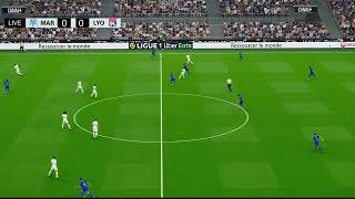 Marseille vs Lyon  Video Game Simulation  PES 2021 [upl. by Marga]