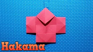 Hakama Origami Very Easy Tutorial [upl. by Llewej70]