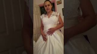 JJsHouse Wedding Dress Review [upl. by Ahtnamys]