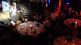 Barry Humphries sings to Angela Lansbury at Cafe De Paris event in her honour 3rd June 2014 [upl. by Penthea75]