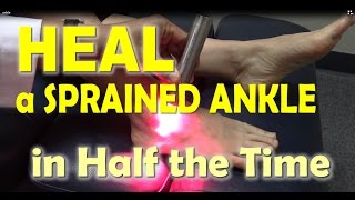 How to Heal a Sprained Ankle FAST Using Red Light Therapy and Massage [upl. by Avot]