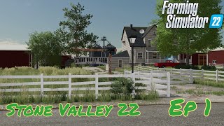 A New Lets Play  Lets Play FS22  Stone Valley 22 Ep 1 [upl. by Yddet935]