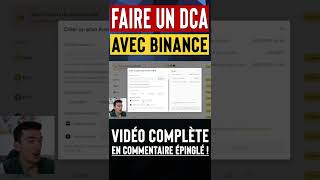 Faire un DCA avec Binance [upl. by Asenad]