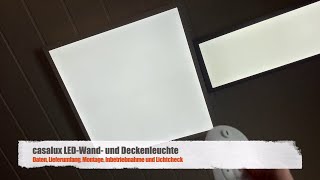 Montage Lichtcheck und Steuerung über Fernbedienung von casalux LEDWand und Deckenleuchten [upl. by Aihppa]