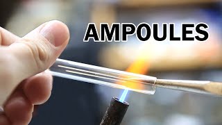 How to make ampoules from glass test tubes [upl. by Ahsiner]