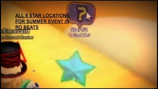 ALL 8 STAR LOCATIONS IN ROBEATS Summer event Roblox [upl. by Mundy]