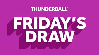 The National Lottery Thunderball draw results from Friday 12 July 2024 [upl. by Aiuqes]