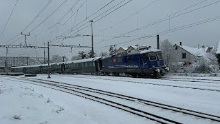 DampflokDepot Full mit Re 421 379 zum Einsiedler Weihnachtsmarkt  Abfahrt in Bülach [upl. by Elocal351]