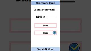 Synonyms Quiz  English grammar practice [upl. by Matthaus]