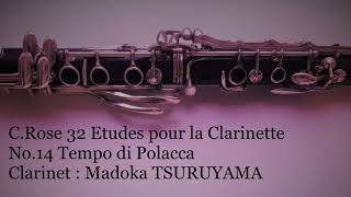 CRose 32 Etudes pour Clarinette No14 Tempo di Polacca [upl. by Ryter]