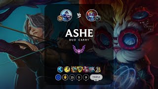 Ashe ADC vs Heimerdinger  EUW Master Patch 1324 [upl. by Odel]