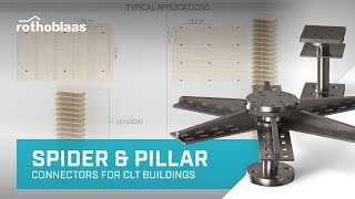 Connectors for CLT buildings  SPIDER amp PILLAR  Rothoblaas [upl. by Sherrard520]