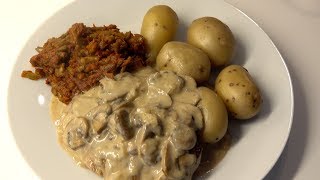 biefstuk met champignonsaus budjet food [upl. by Lyell]