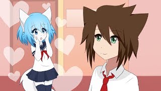 Notice Me Senpai  Wolfychu sings Yandere simulator animation [upl. by Aivuy]