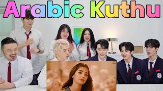 Kdrama actors reactions to watching their first Tamil MV😍Arabic Kuthu ymenterofficial [upl. by Annamaria]