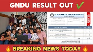 GNDU RESULT 2024 OUT NOW 😱 LATEST UPDATE 🎆 BREAKING NEWS 📰 GNDU RESULT NEWS TODAY [upl. by Ereveniug577]