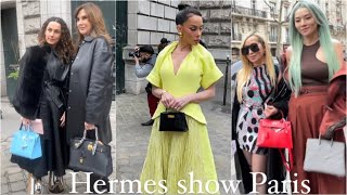 Hermes show paris fashionweek fierce outfit streetstyle vouge must watch [upl. by Ztirf]