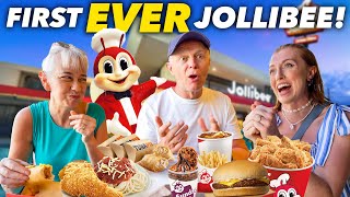 British Parents Try Jollibee For FIRST TIME in The Philippines [upl. by Kalb405]